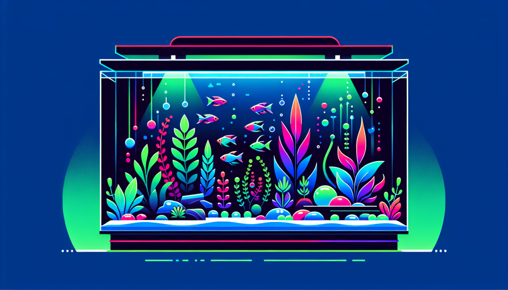 Modern flat design aquascaping illustration for undefined