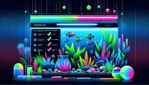 Modern flat design aquascaping illustration for undefined