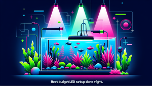 Modern flat design aquascaping illustration for undefined