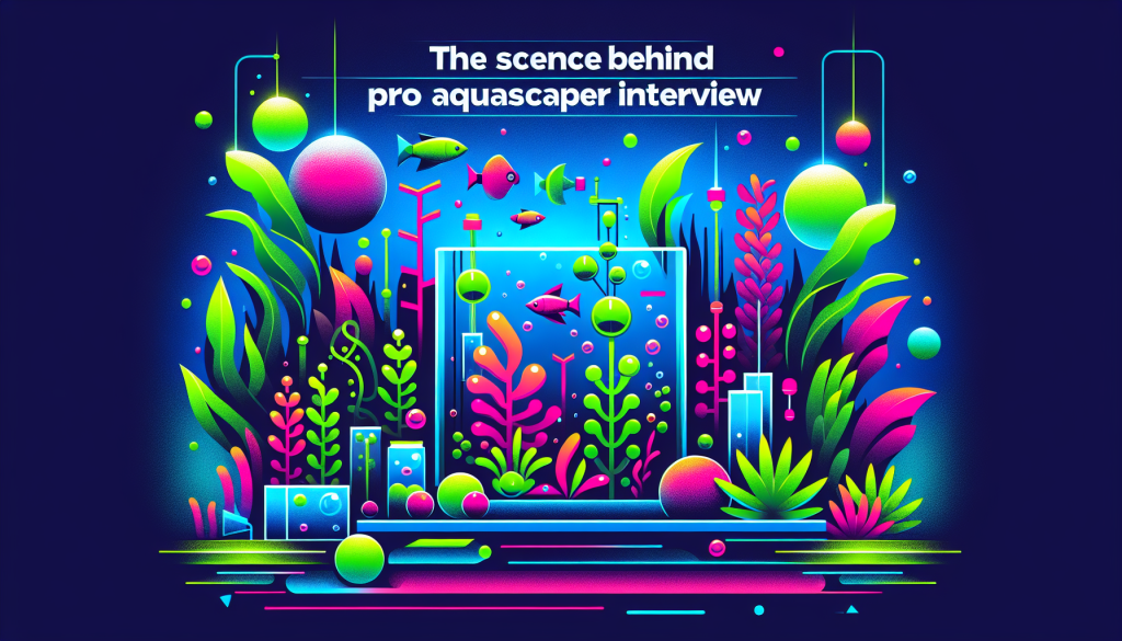 Modern flat design aquascaping illustration for undefined