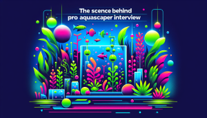 Modern flat design aquascaping illustration for undefined