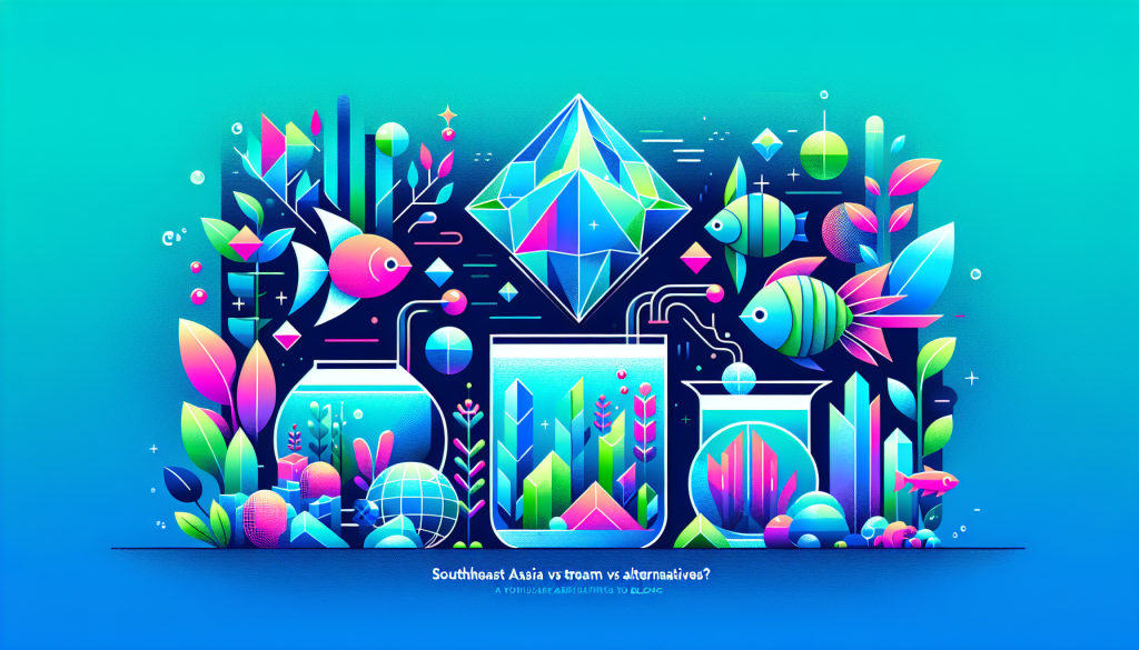 Modern flat design aquascaping illustration for undefined