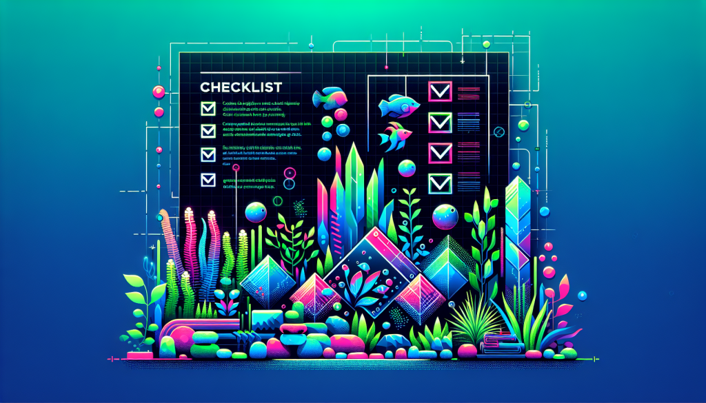 Modern flat design aquascaping illustration for undefined