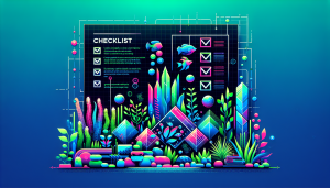 Modern flat design aquascaping illustration for undefined