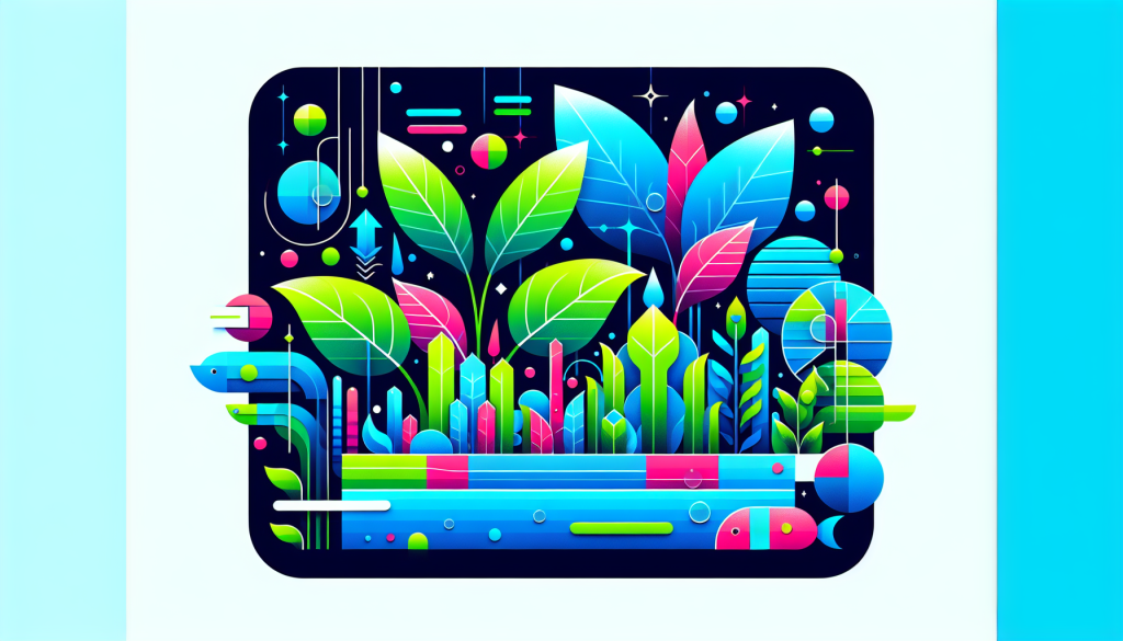 Modern flat design aquascaping illustration for undefined