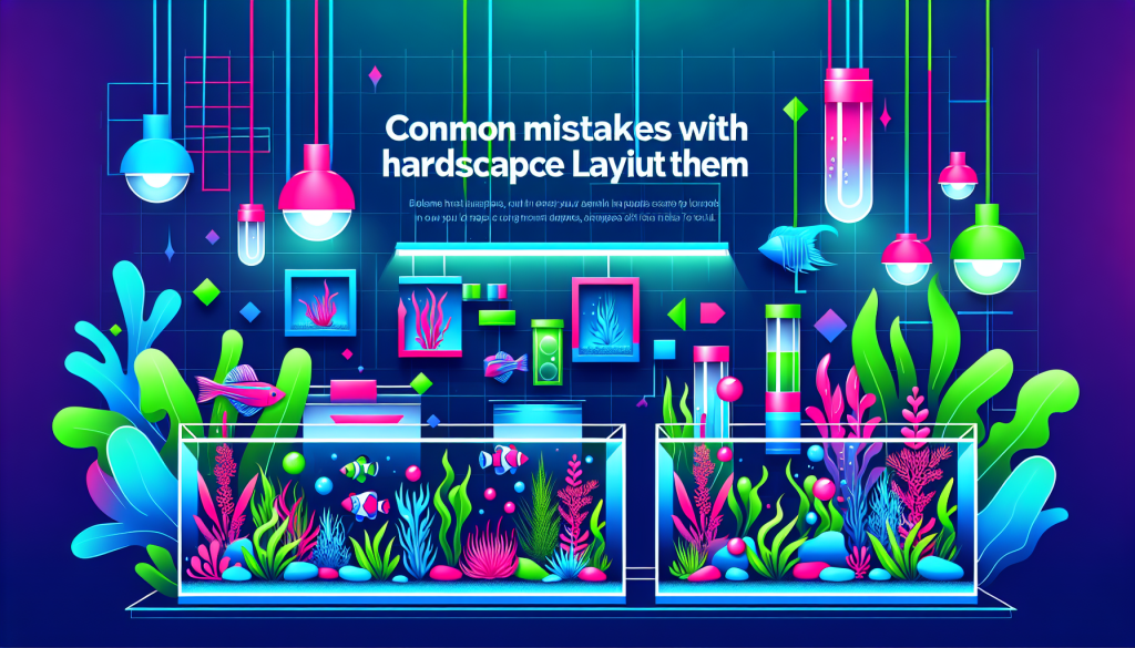 Modern flat design aquascaping illustration for undefined