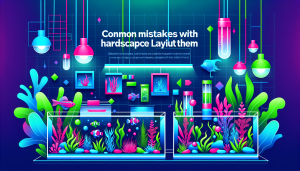 Modern flat design aquascaping illustration for undefined
