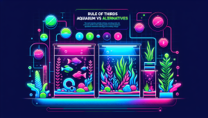 Modern flat design aquascaping illustration for undefined