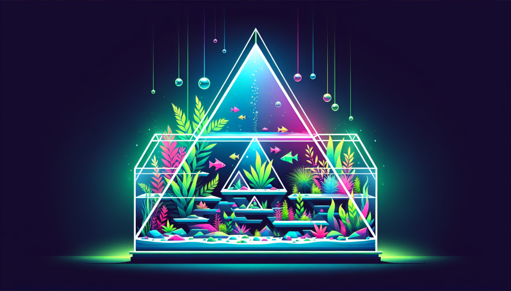 Modern flat design aquascaping illustration for undefined