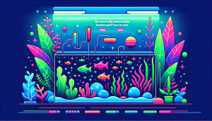 Modern flat design aquascaping illustration for undefined