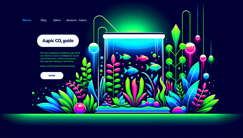Modern flat design aquascaping illustration for undefined