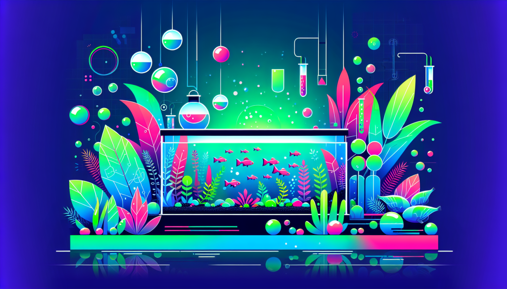 Modern flat design aquascaping illustration for undefined