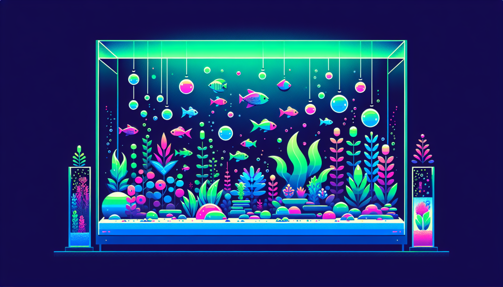 Modern flat design aquascaping illustration for undefined