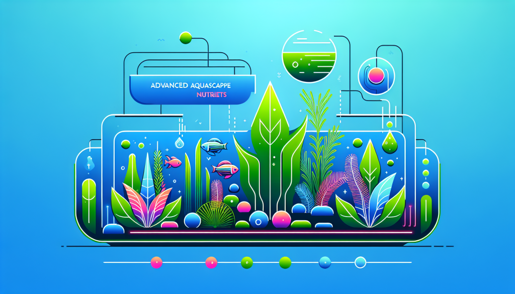 Modern flat design aquascaping illustration for undefined
