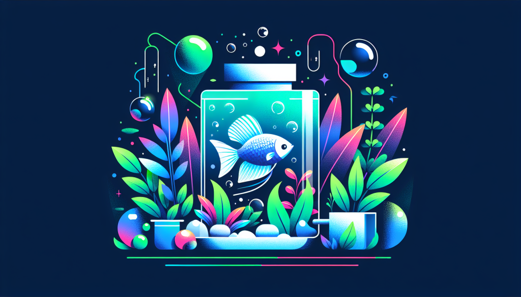 Modern flat design aquascaping illustration for undefined