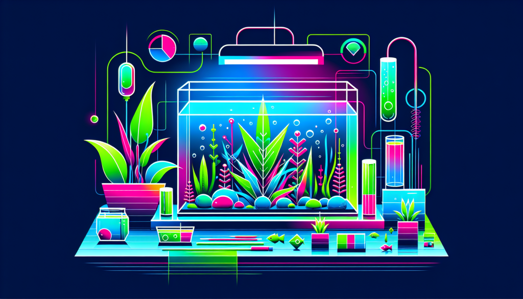 Modern flat design aquascaping illustration for undefined