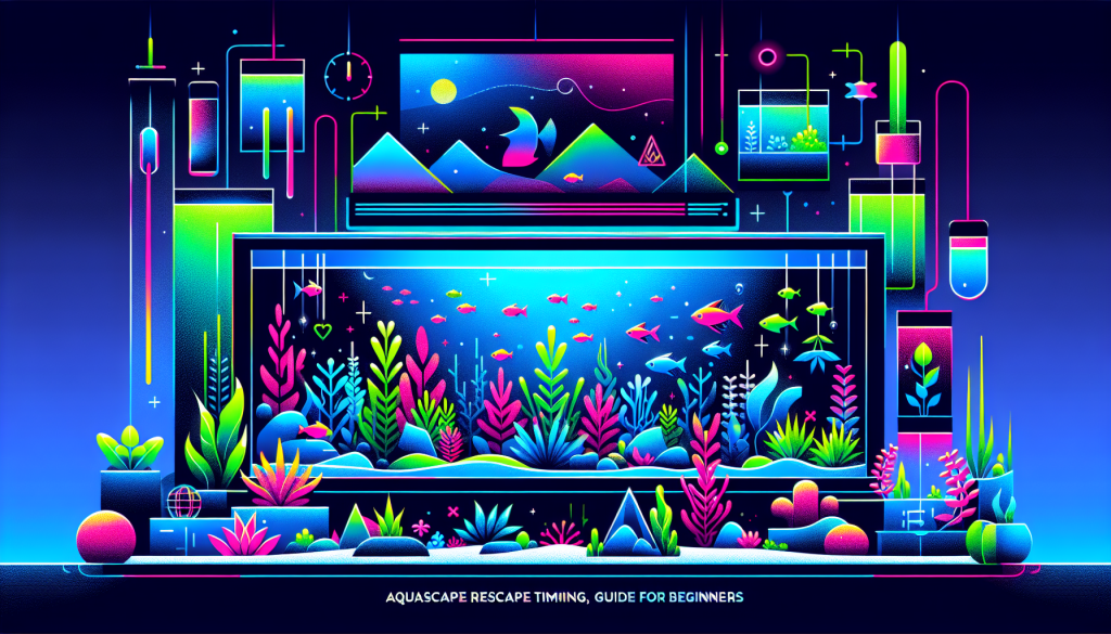 Modern flat design aquascaping illustration for undefined