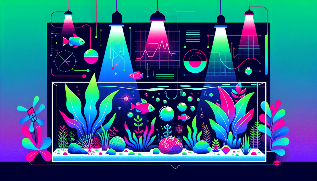 Modern flat design aquascaping illustration for undefined