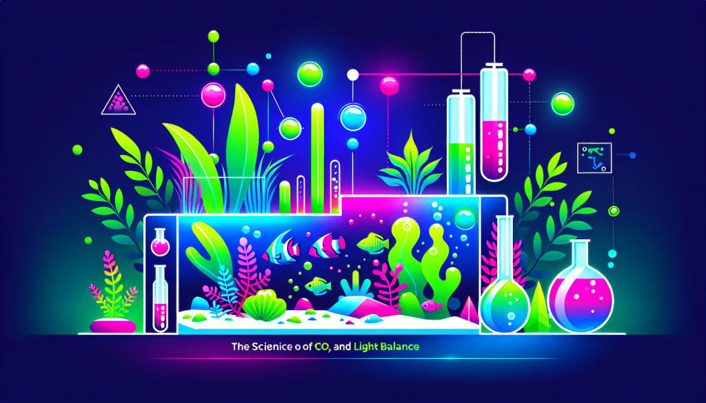 Modern flat design aquascaping illustration for undefined
