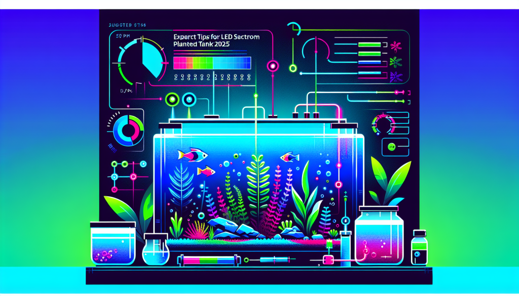 Modern flat design aquascaping illustration for undefined
