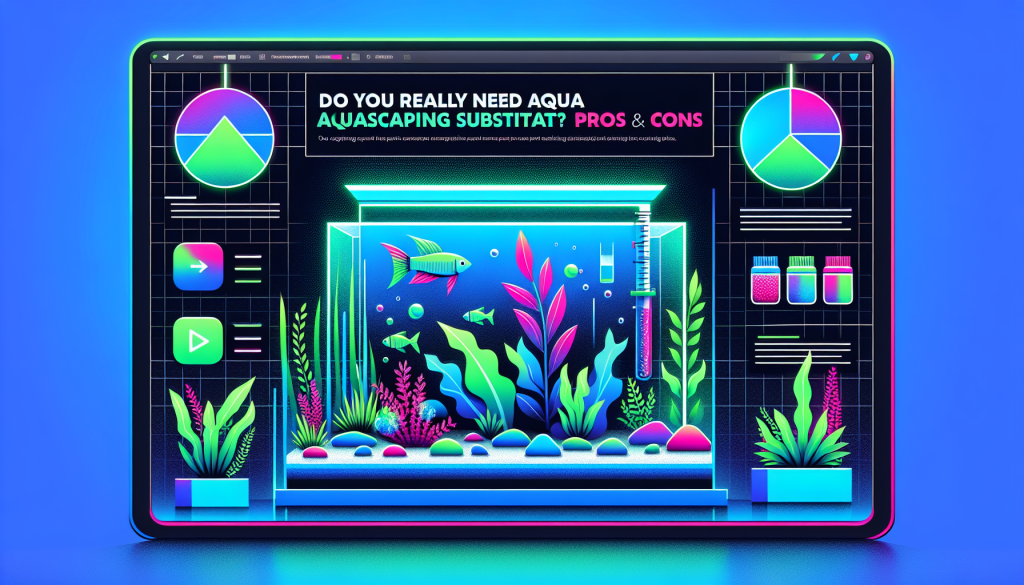Modern flat design aquascaping illustration for undefined