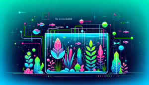 Modern flat design aquascaping illustration for undefined