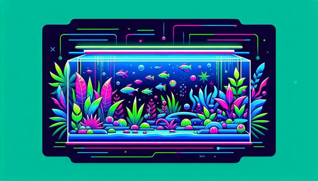 Modern flat design aquascaping illustration for undefined