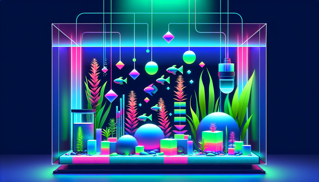 Modern flat design aquascaping illustration for undefined