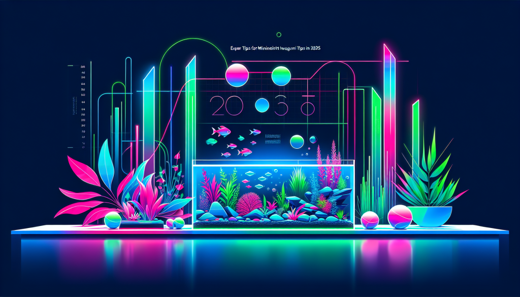 Modern flat design aquascaping illustration for undefined