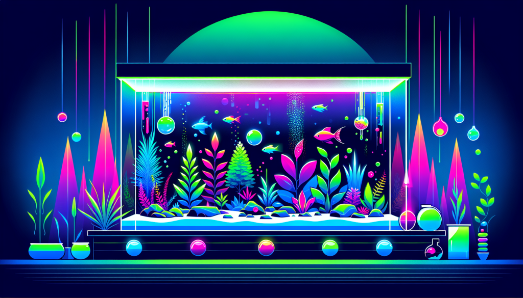 Modern flat design aquascaping illustration for undefined