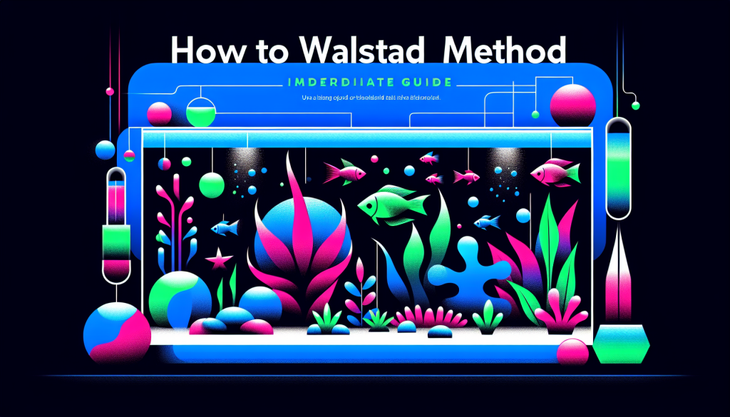Modern flat design aquascaping illustration for undefined