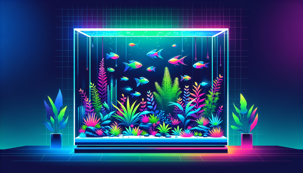 Modern flat design aquascaping illustration for undefined
