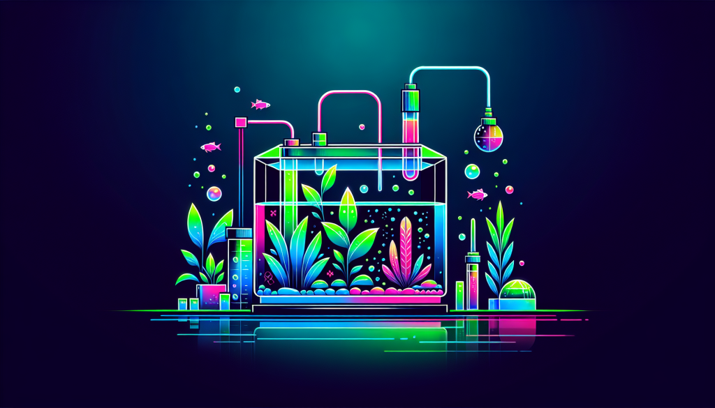 Modern flat design aquascaping illustration for undefined