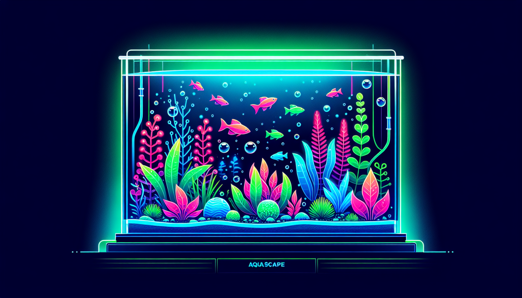 Modern flat design aquascaping illustration for undefined