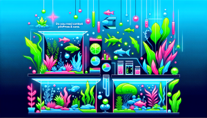 Modern flat design aquascaping illustration for undefined