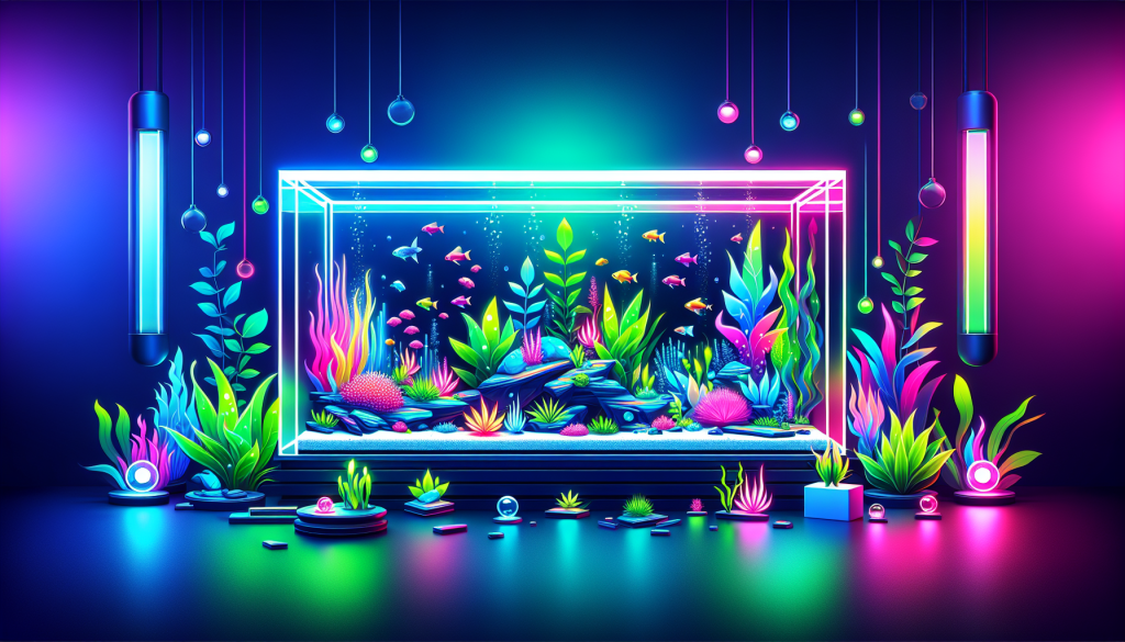 Modern flat design aquascaping illustration for undefined