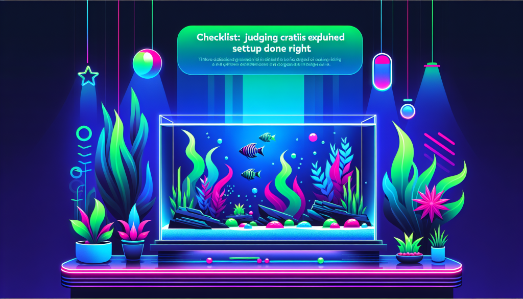 Modern flat design aquascaping illustration for undefined