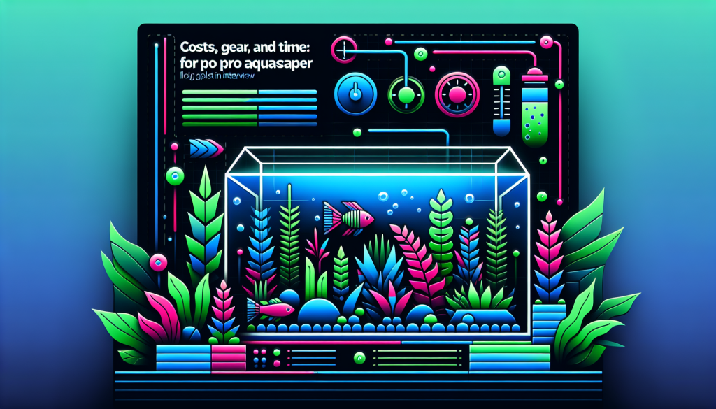 Modern flat design aquascaping illustration for undefined