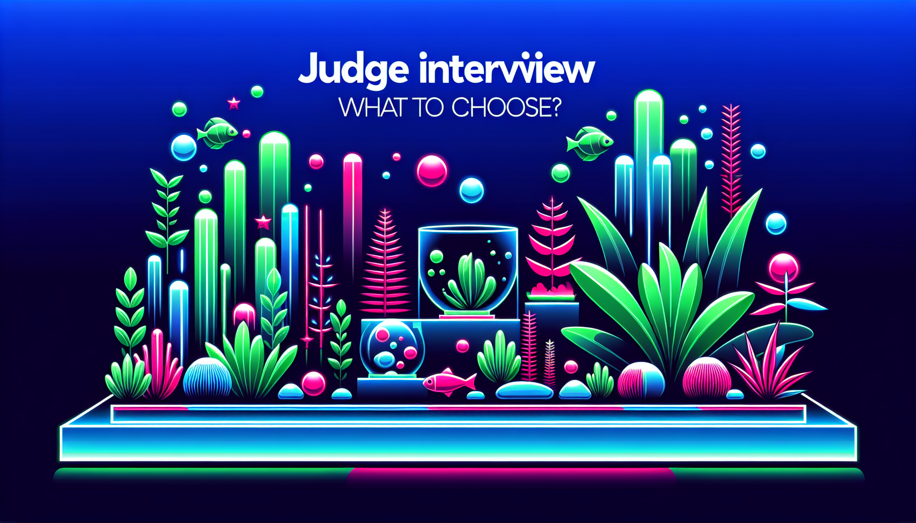 Modern flat design aquascaping illustration for undefined
