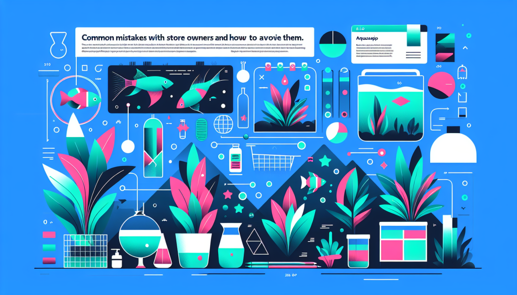 Modern flat design aquascaping illustration for undefined