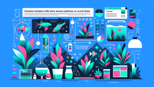 Modern flat design aquascaping illustration for undefined