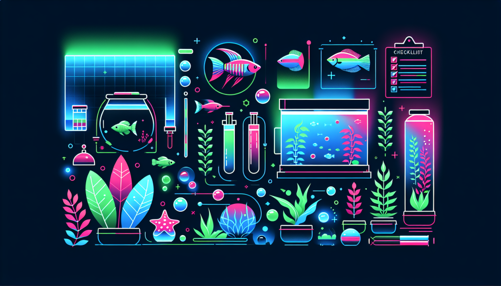 Modern flat design aquascaping illustration for undefined