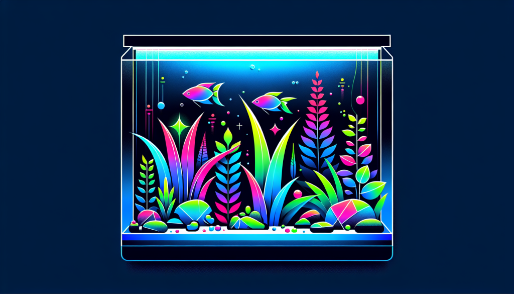 Modern flat design aquascaping illustration for undefined