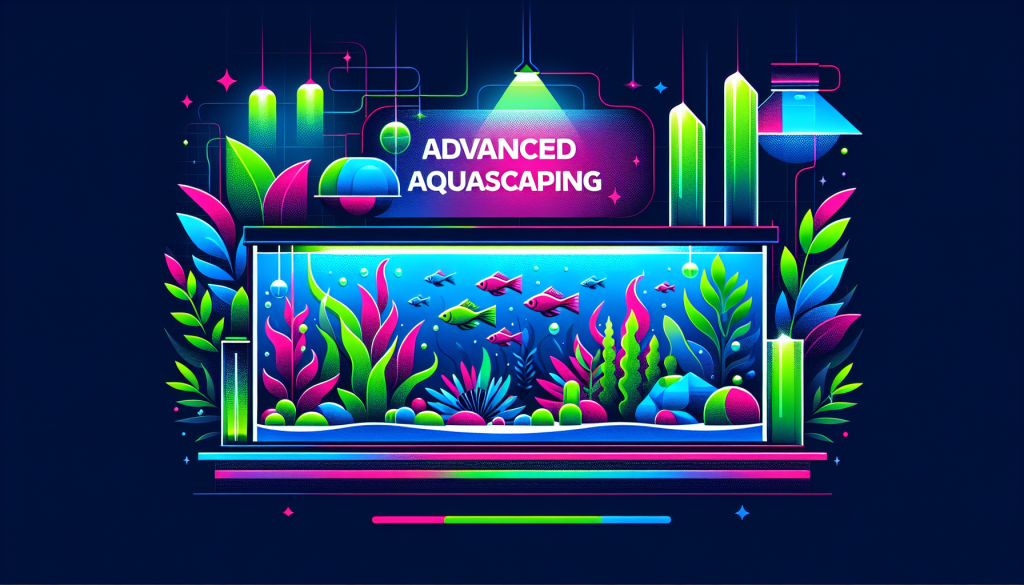 Modern flat design aquascaping illustration for undefined