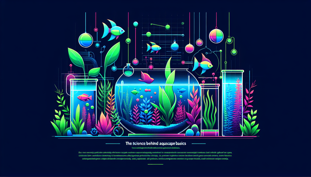 Modern flat design aquascaping illustration for undefined