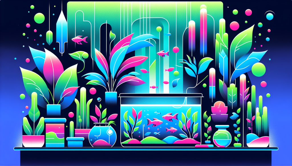 Modern flat design aquascaping illustration for undefined