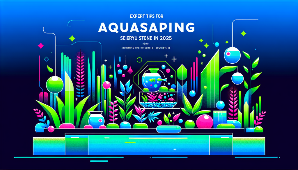 Modern flat design aquascaping illustration for undefined