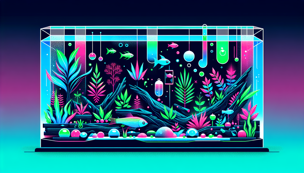 Modern flat design aquascaping illustration for undefined