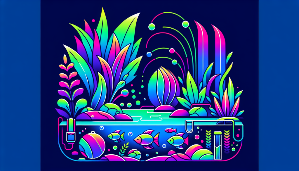 Modern flat design aquascaping illustration for undefined