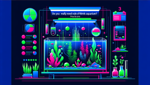 Modern flat design aquascaping illustration for undefined